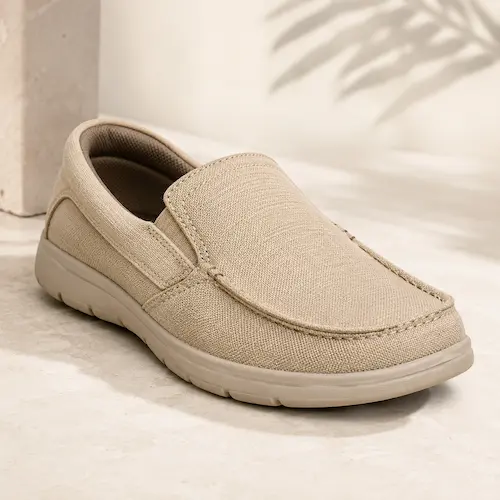 Skechers Expected Avillo slip-on loafers shown as comfortable shoes for men’s linen pants outfits