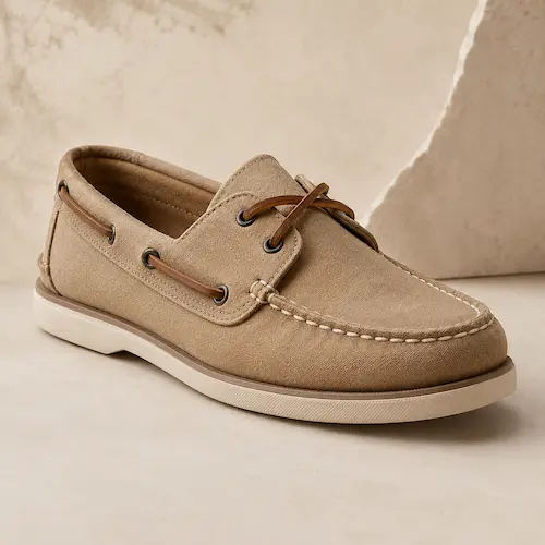Sperry Bahama II boat shoes shown as coastal summer shoes for men’s linen pants outfits