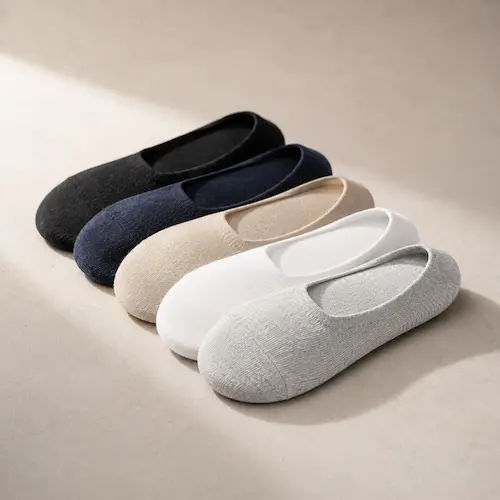 wernies style no show socks for men shown as invisible socks for low top sneakers, cropped chinos, and summer outfits