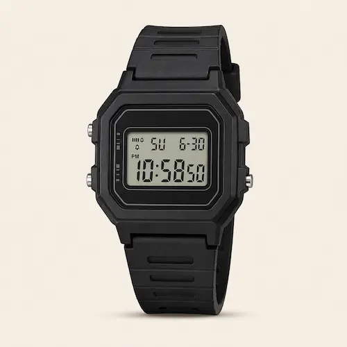 Casio W800H black digital sport watch shown as a sportier everyday alternative