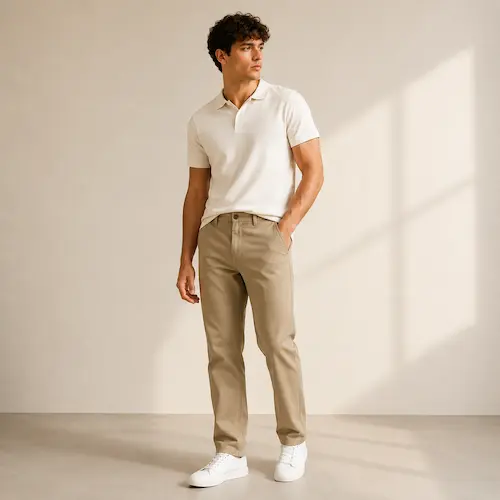 Amazon Essentials Men’s Straight-Fit Casual Stretch Chino Pant styled for smart casual outfits