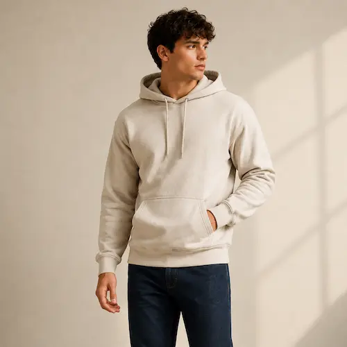 Hanes Men’s EcoSmart Pullover Hoodie styled for relaxed campus and weekend outfits