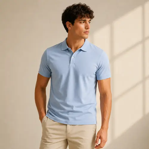 MAGCOMSEN Men’s Quick Dry Polo Shirt styled for clean warm-weather casual outfits