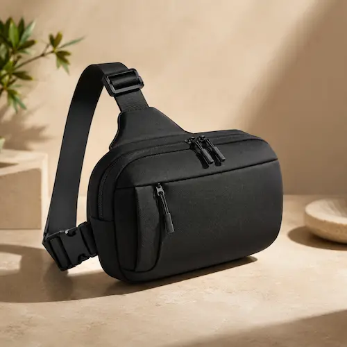 tomtoc 3L compact EDC sling bag styled as a tech everyday carry Father’s Day gift