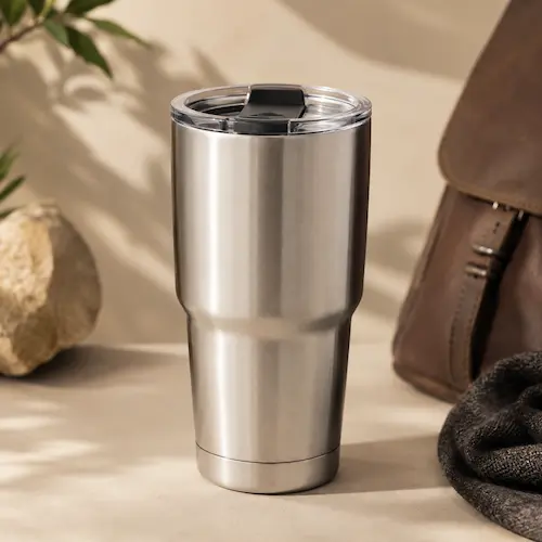 YETI Rambler 20 oz tumbler styled as a practical Father’s Day coffee travel gift