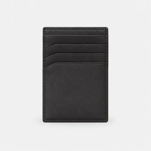 Travelambo Slim Front Pocket RFID Wallet styled as a minimalist everyday carry wallet for men