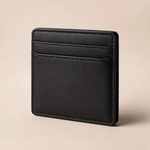 Buffway Slim Minimalist Front Pocket RFID Blocking Wallet styled as an ultra-slim men’s everyday carry wallet
