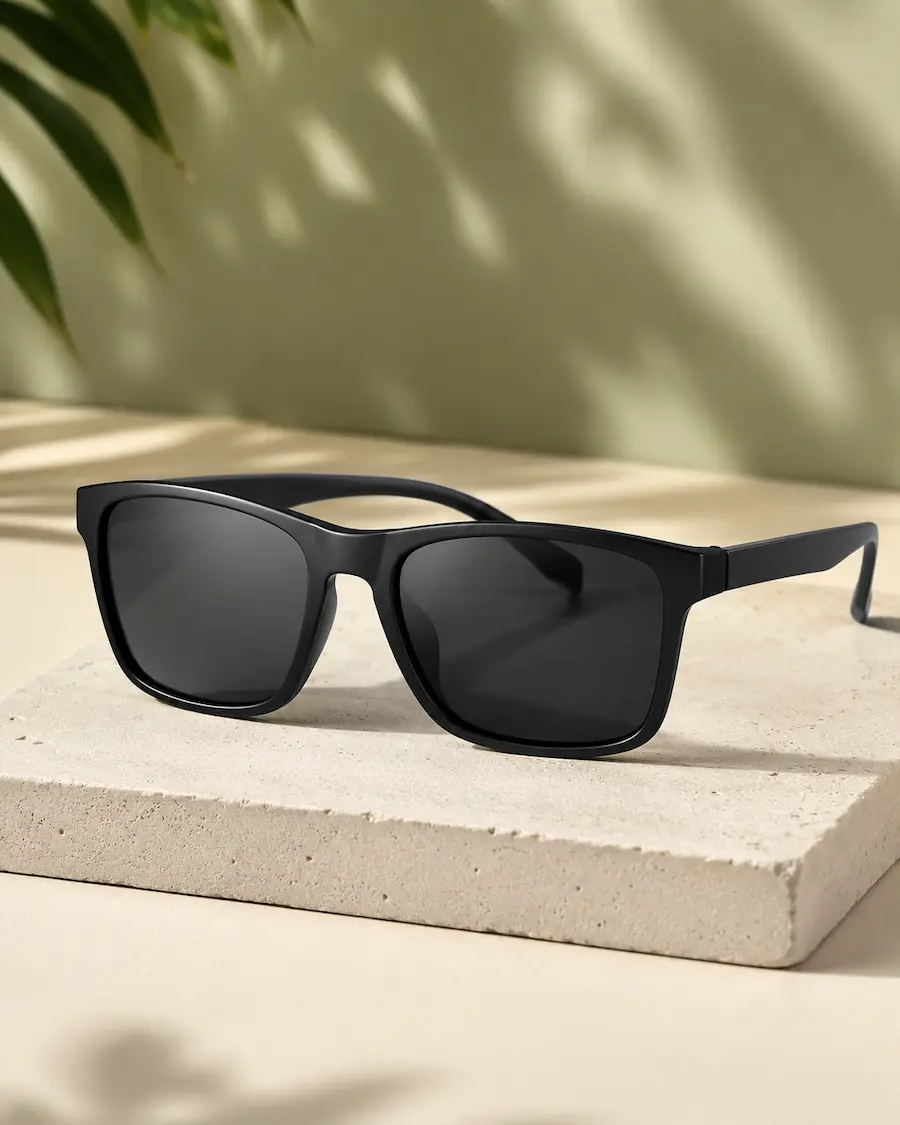 Polarized men’s sunglasses on Amazon styled as an everyday budget pick